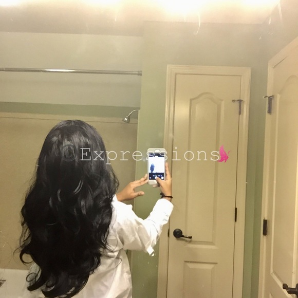 Human Hair Blend Lace Front Wig - Picture 4 of 8